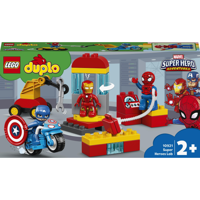 Конструктори LEGO - Конструктор LEGO DUPLO Marvel Avengers Лабораторія супергероїв (10921)