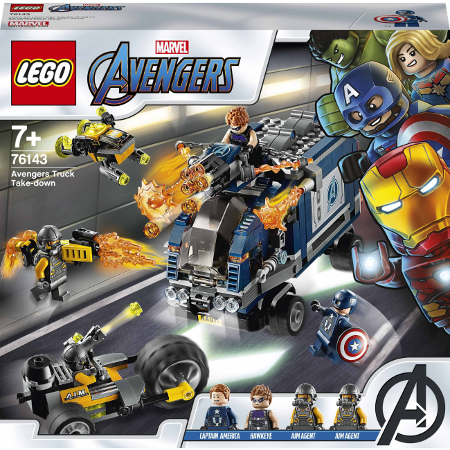 Конструктори LEGO - Конструктор LEGO Super Heroes Marvel Avengers Месники: Захоплення вантажівки (76143)