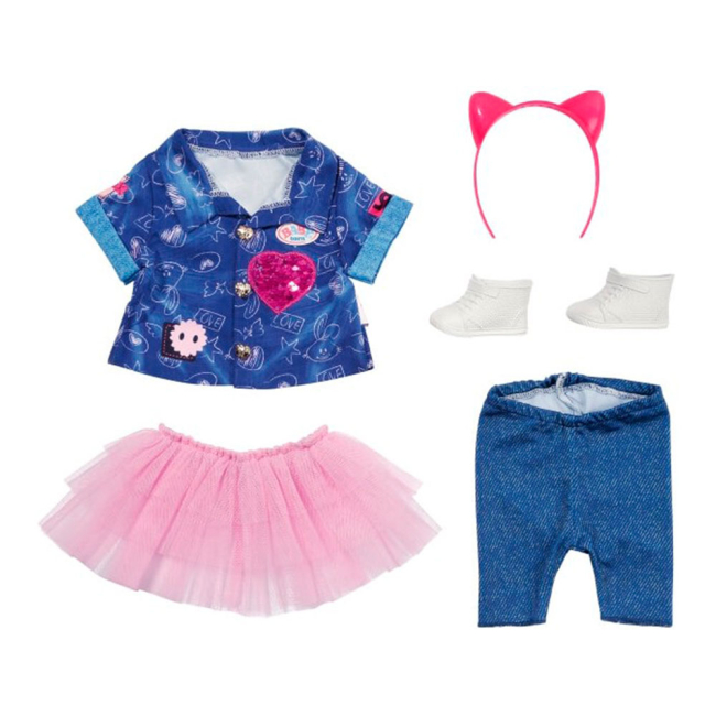 Одежда и аксессуары - Набор одежды для куклы Baby Born Джинс делюкс (829110)