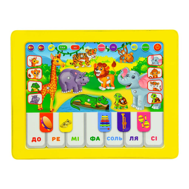Обучающие игрушки - Интерактивный планшет Країна іграшок Зоопарк на украинском (PL-719-13)