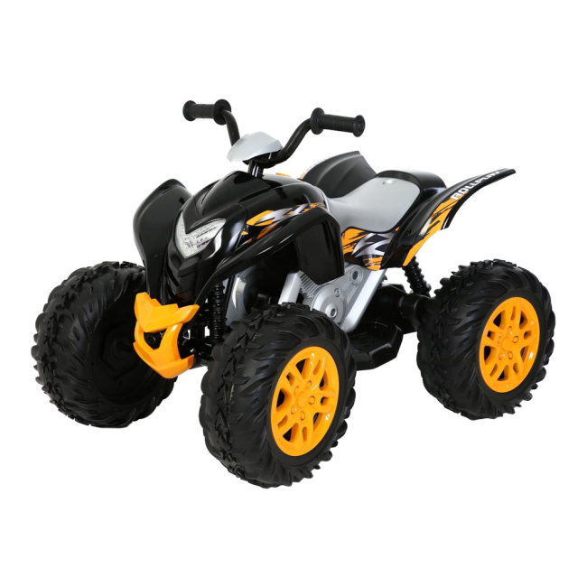 Електромобілі - Квадроцикл Rollplay Powersport Atv чорний 12В (35541)