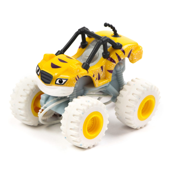 Машинки для малышей - Машинка Blaze & The monster machines желтая в полоску 8 см (DKV81/GGW81)