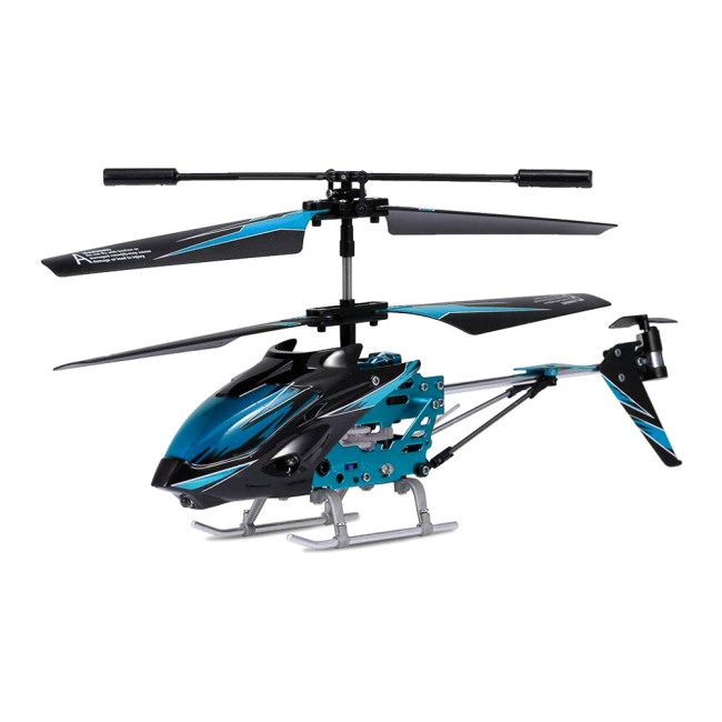 Радіокеровані моделі - Іграшковий гелікоптер WL Toys з автопілотом синій (WL-S929b)