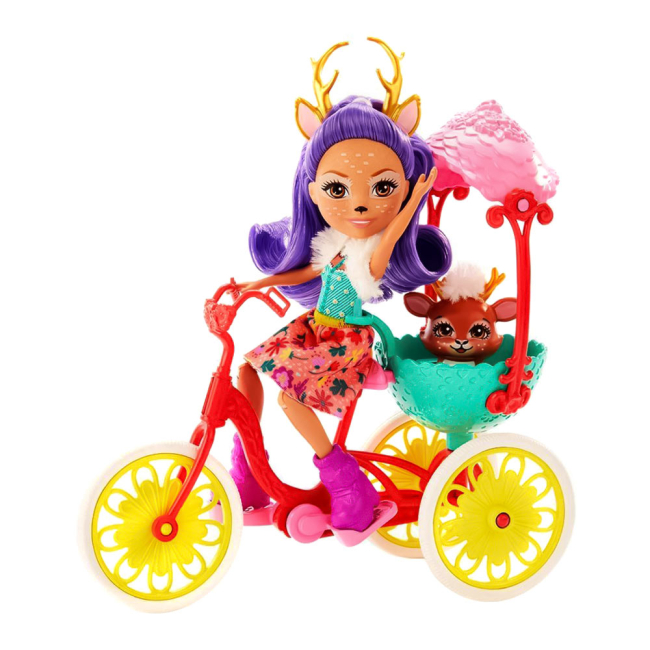Куклы - Игровой набор Enchantimals Хобби на колесах Друзья на велосипеде (FJH11/GJX30)