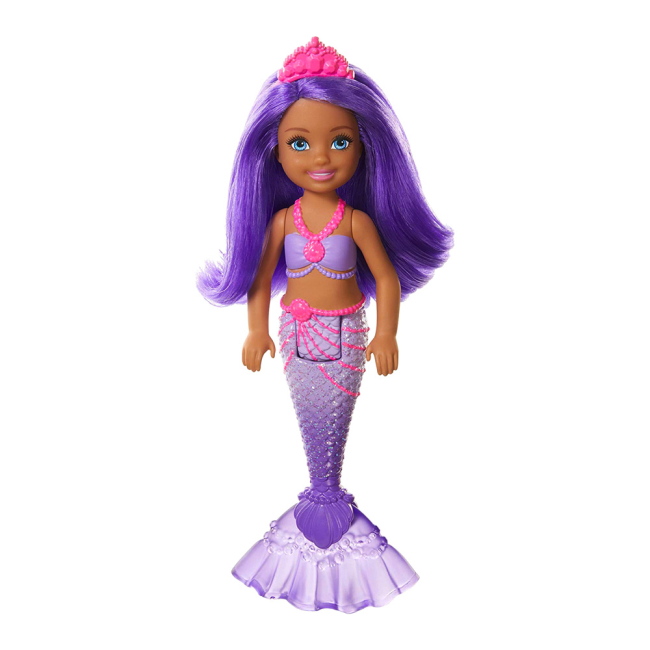Куклы - Кукла Barbie Dreamtopia Русалочка Челси с фиолетовыми волосами (GJJ85/GJJ90)