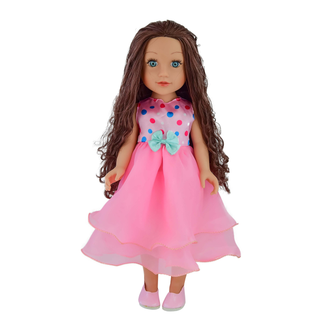 Куклы - Кукла Країна Іграшок Beauty star Брюнетка в розовом платье (PL519-1804B)