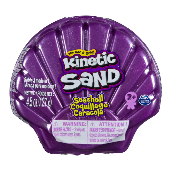 Антистресс игрушки - Кинетический песок Kinetic Sand Фиолетовая раковина (71482PP)