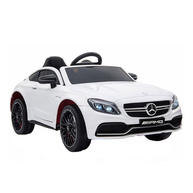 Электромобили - Детский электромобиль Kidsauto Mercedes-Benz C63 S AMG белый (QY1588/QY1588-2)