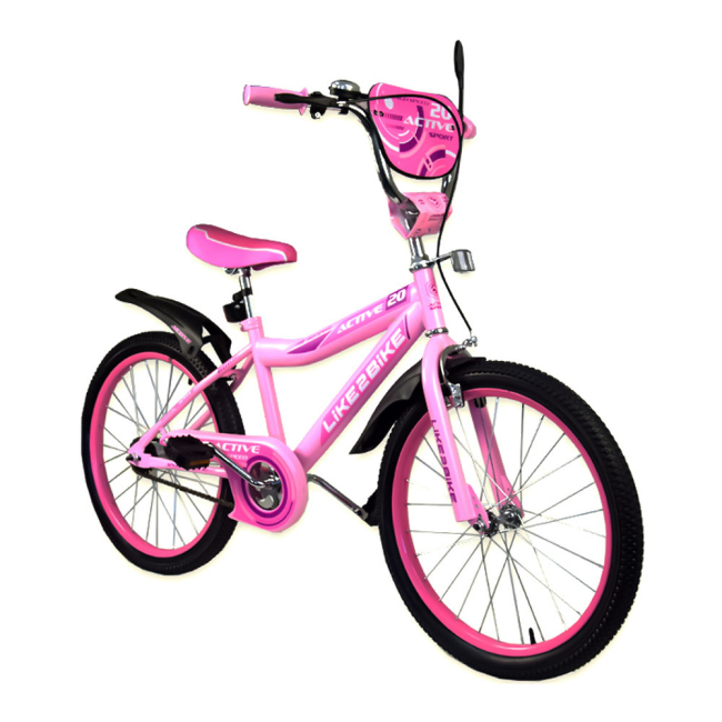 Велосипеды - Велосипед Like2bike Актив колеса 20 дюймов розовый (192028)