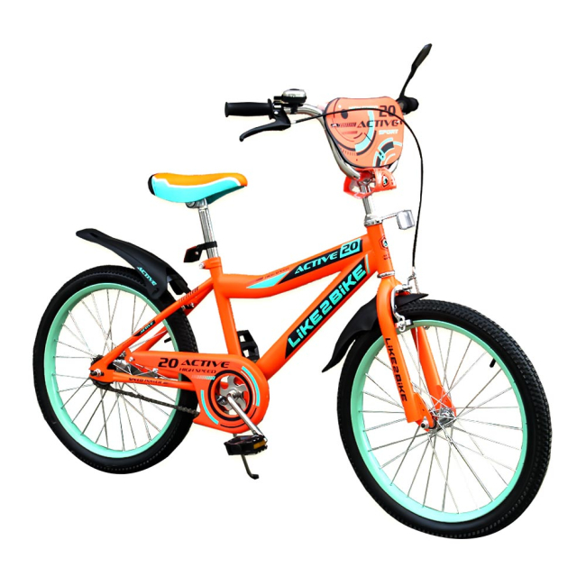 Велосипеди - Велосипед Like2bike Актив колеса 20 дюймів помаранчевий (192030)