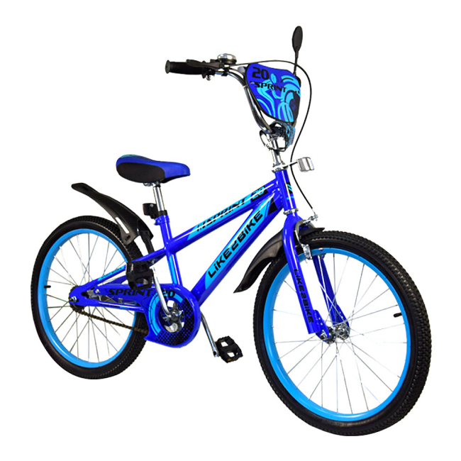 Велосипеди - Велосипед Like2bike Спрінт колеса 20 дюймів синій (192035)