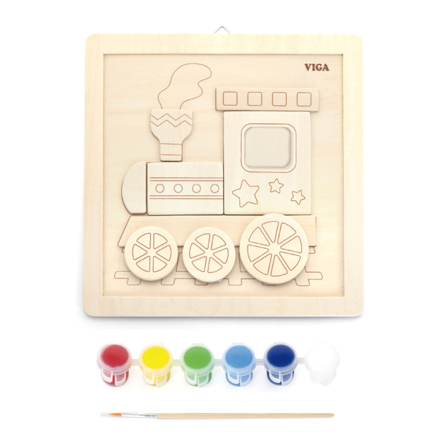Товары для рисования - Набор для творчества Viga Toys Собственными руками Паровозик (50686)