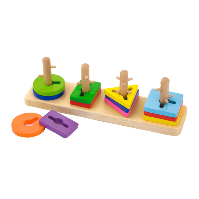 Развивающие игрушки - Головоломка Viga Toys Форма и цвет (50968)