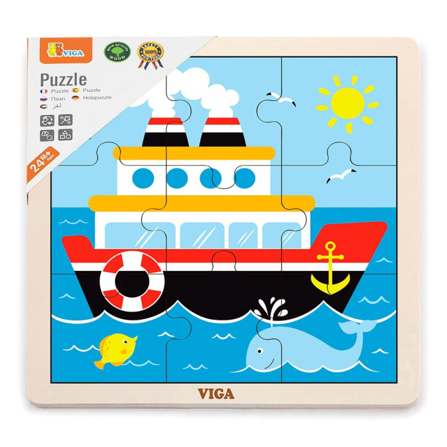Пазли - Пазл Viga Toys Корабель (51445)