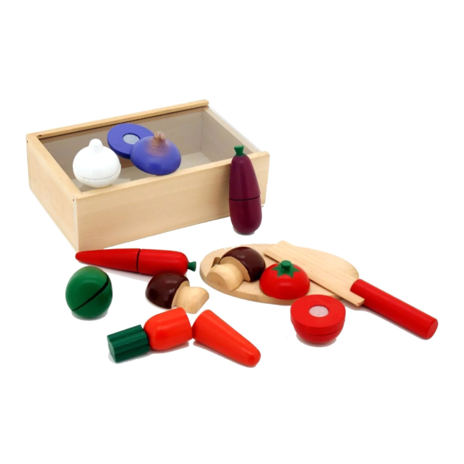 Дитячі кухні та побутова техніка - Ігровий набір Viga Toys Овочі (56291)