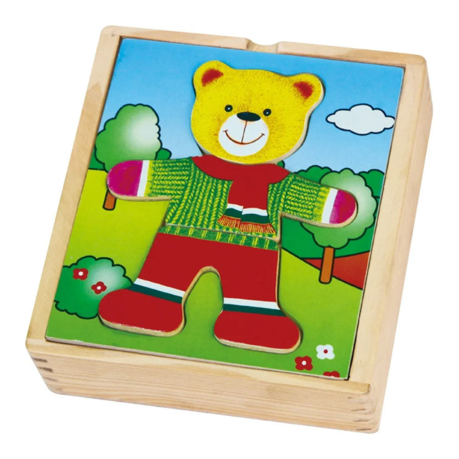 Развивающие игрушки - Игровой набор Viga Toys Гардероб медведя (56401)