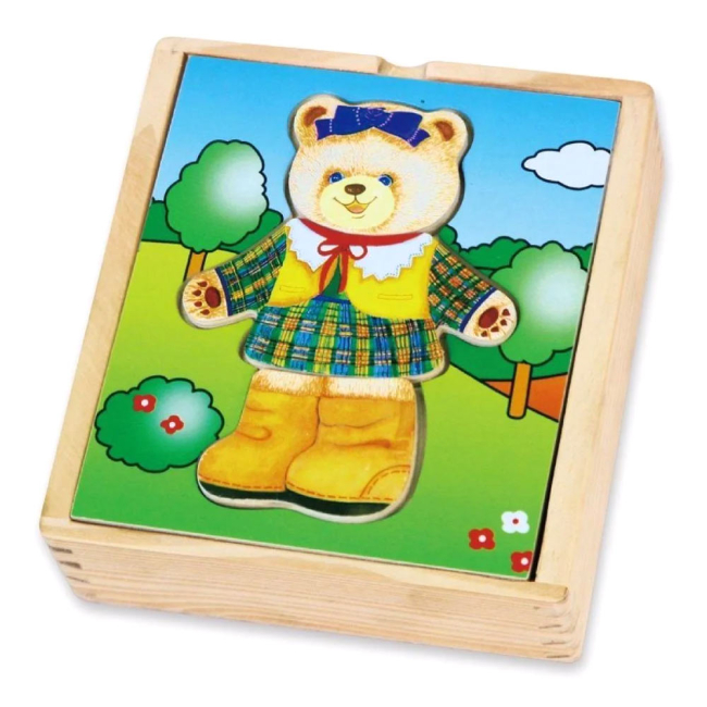 Развивающие игрушки - Игровой набор Viga Toys Гардероб медведицы (56403)