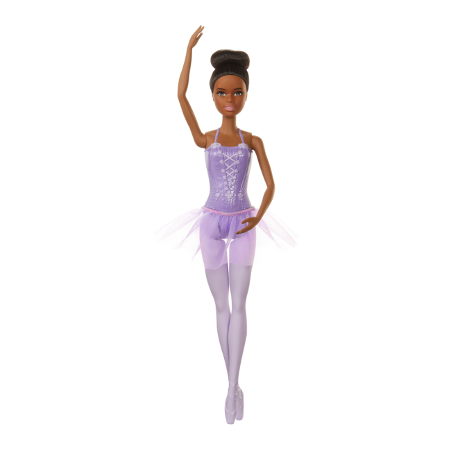 Куклы - Кукла Barbie Балерина темнокожая в сиреневой пачке (GJL58/GJL61)