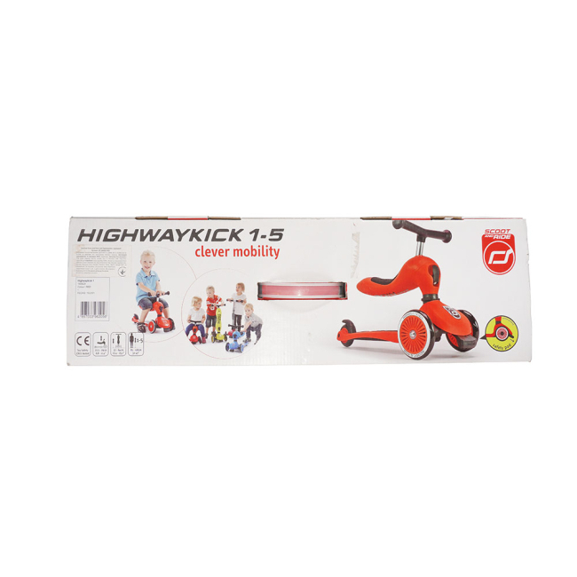 Уцінені іграшки - Уцінка! Уцінка! Самокат Scoot and Ride Highwaykick 3 колеса до 20/50 кг 1 Червоний (SR-160629-RED)