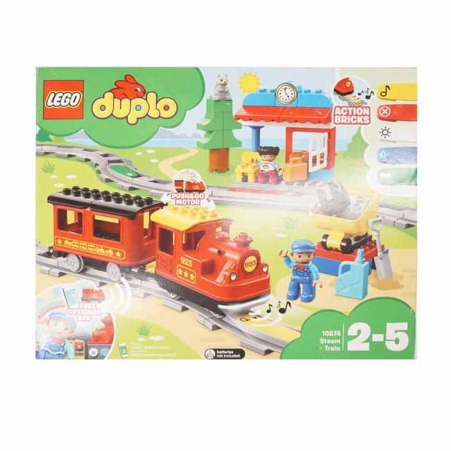 Уцінені іграшки - Уцінка! Уцінка! Конструктор LEGO Duplo Town Потяг на паровій тязі (10874)