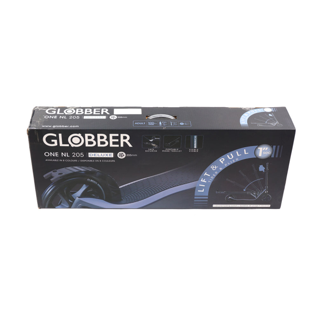 Уцененные игрушки - Уценка! Уценка! Самокат Globber One NL 205 Deluxe серый (478-102)
