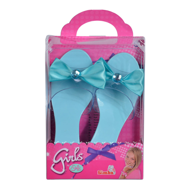 Костюми та маски - Іграшкові капці для дівчинки Simba Бантики блакитні (5562435-1)