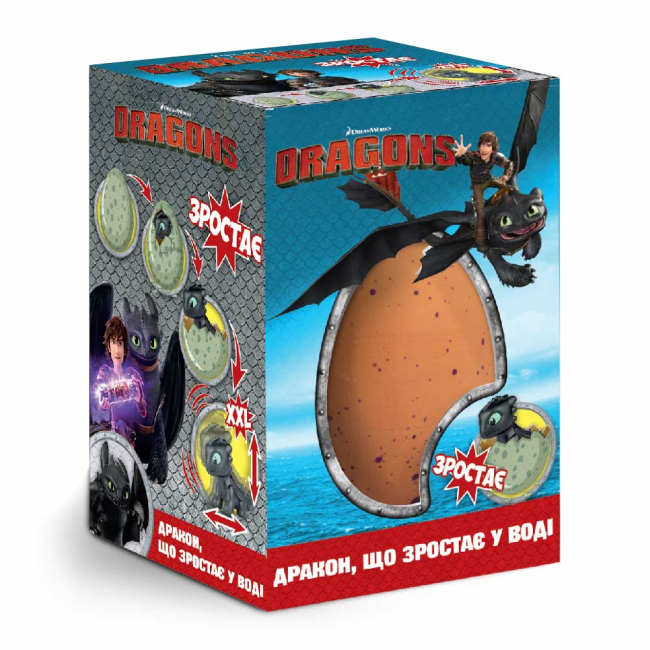 Уцінені іграшки - Уцінка! Іграшка-сюрприз що зростає Craze Mega Eggs DreamWorks Dragons в яйці (13328)