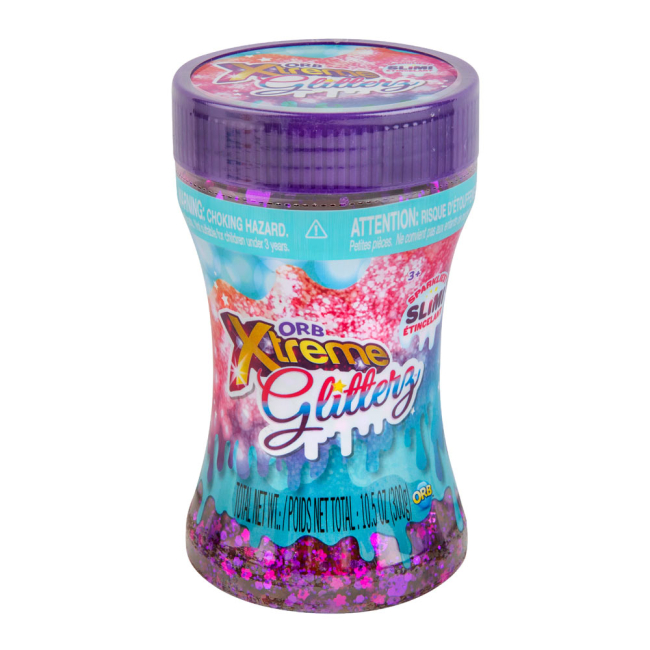 Антистрес іграшки - Слайм ORB Slimy xtreme glitterz Мега блискітки фіолетовий (ORB40668-1)