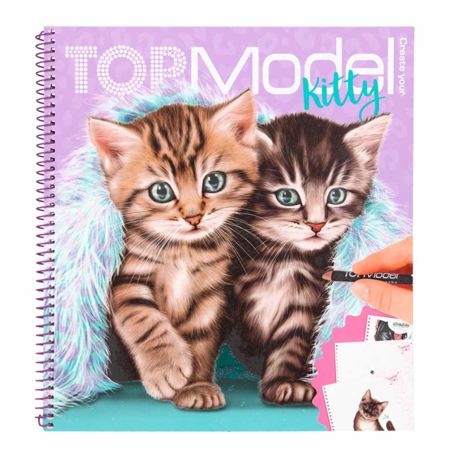 Товари для малювання - Розмальовка Top Model Кошенята з наклейками (0411133)
