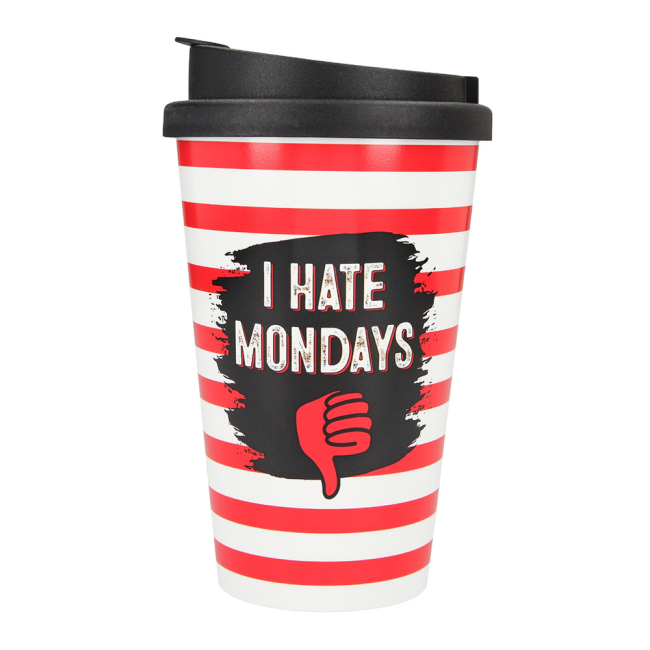 Чашки, склянки - Склянка Top Model I hate Mondays 350 мл з кришкою (042180/26)