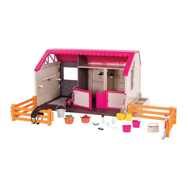 Мебель и домики - Набор для куклы Lori Конюшня со световым эффектом (LO37053Z)