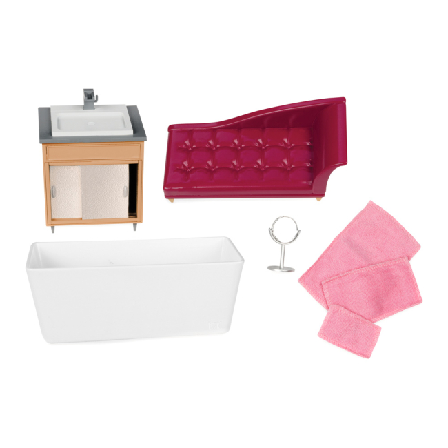 Мебель и домики - Игровой набор Lori Мебель для ванной комнаты (LO37029Z)