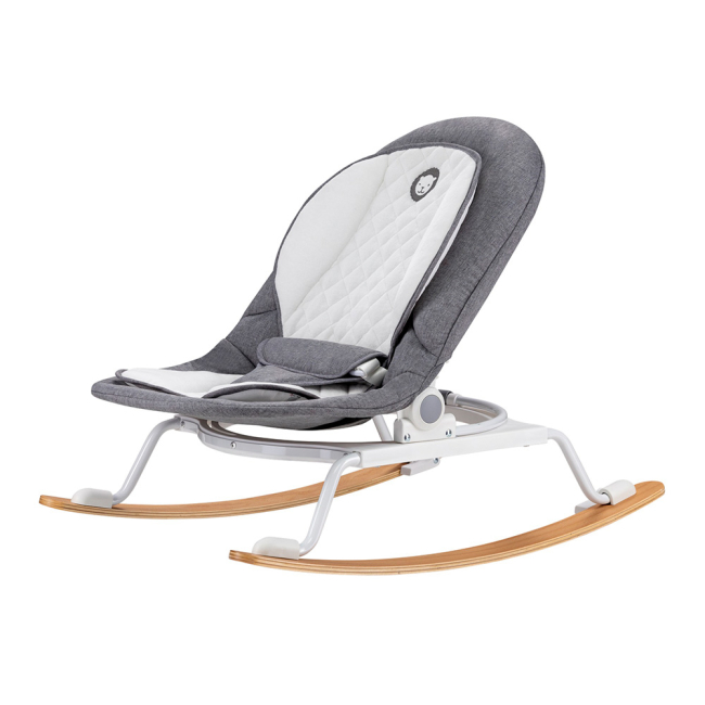Крісла-качалки - Крісло-гойдалка Lionelo Rosa сіро-біле до 9 кг (LO.RS02)