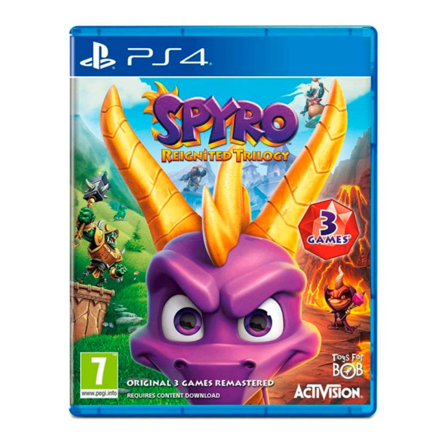 Ігрові приставки - Гра для консолі PlayStation Spyro Reignited Trilogy на BD диску англійською (88237EN)
