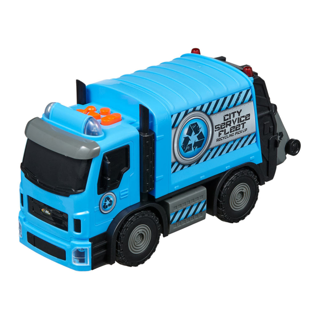 Транспорт и спецтехника - Машинка Road Rippers City service fleet Мусоровоз синяя моторизованная (20192)