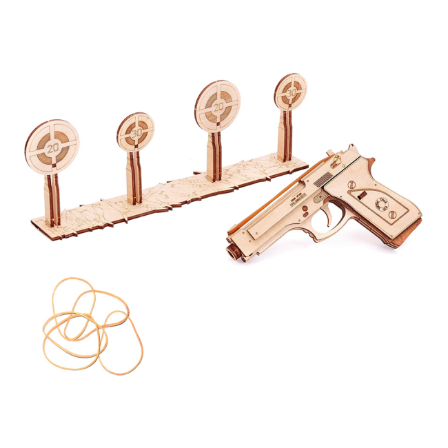 3D-пазли - Тривимірний пазл Wood Trick Пістолет M1 механічний (00010) (4820195190135)
