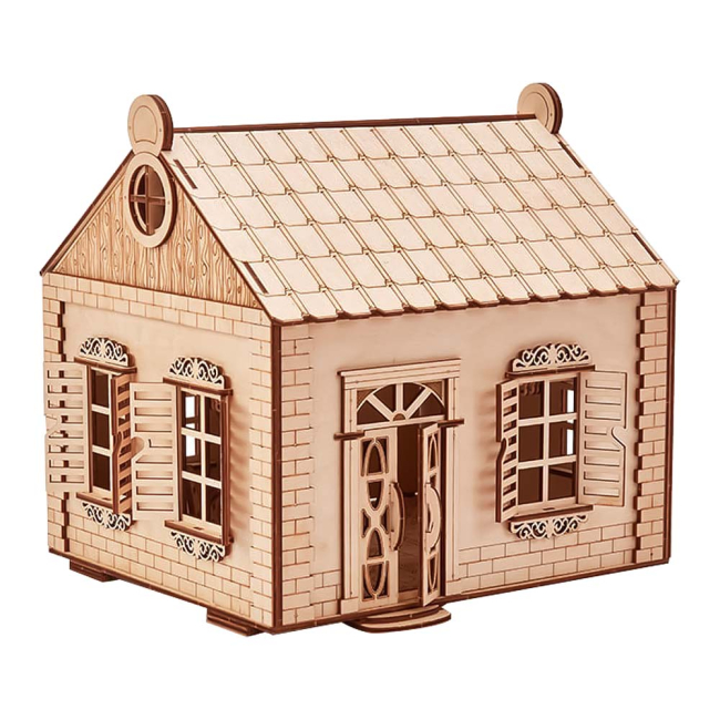 3D-пазлы - Трехмерный пазл Wood Trick Деревенский домик механический (4820195190524)