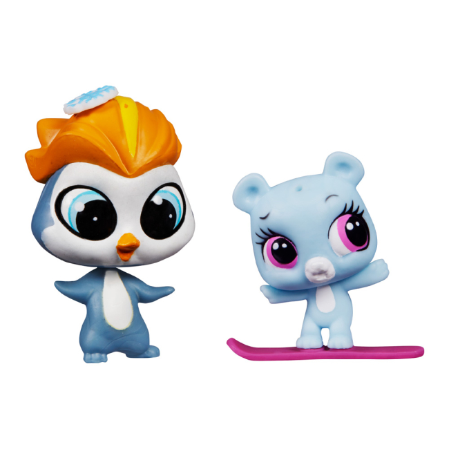 Фигурки персонажей - Игровой набор Littlest Pet Shop Полярный мишка и пингвин (A7313/A9396)