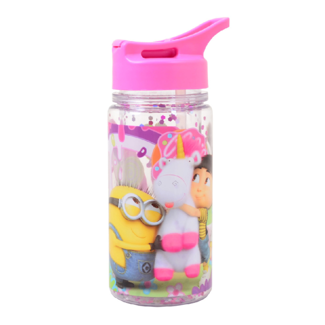 Пляшки для води - Пляшка для води YES Minion Fluffy з блискітками 280 мл (706883)