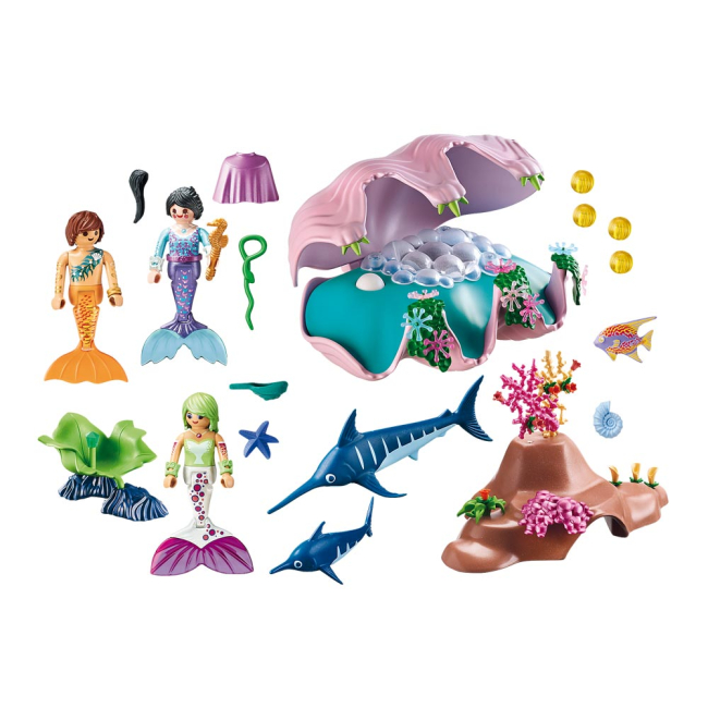 Конструкторы с уникальными деталями - Конструктор Playmobil Magic Ночник-ракушка (70095) (6336487)