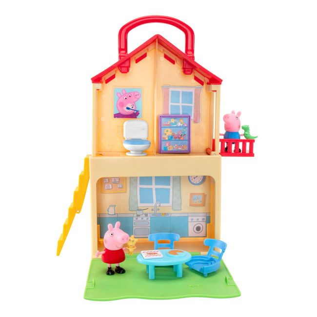 Фігурки персонажів - Ігровий набір Peppa Pig Розкладай та грай Будинок Пеппи (PEP0700)