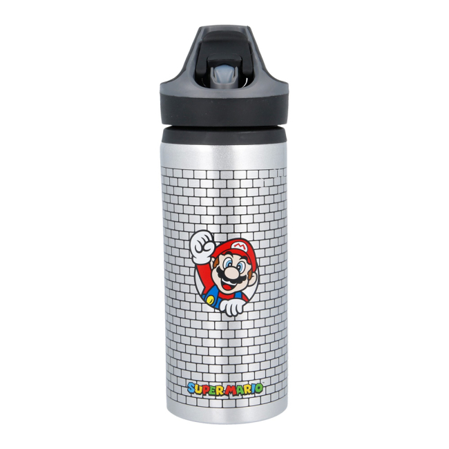 Бутылки для воды - Бутылка для воды Stor Супер Марио 710 мл алюминиевая (Stor-00388)