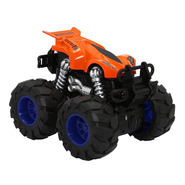 Автомоделі - Позашляховик Funky Toys F1 з подвійною фрикцією 1:64 помаранчевий (FT61034)