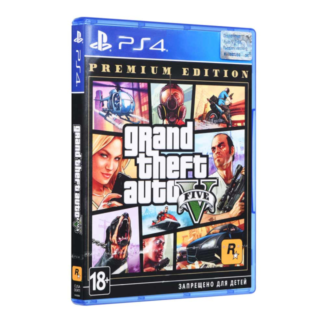 Игровые приставки - Игра для консоли PlayStation Grand Theft Auto V Premium Edition на BD диске(5026555426886)