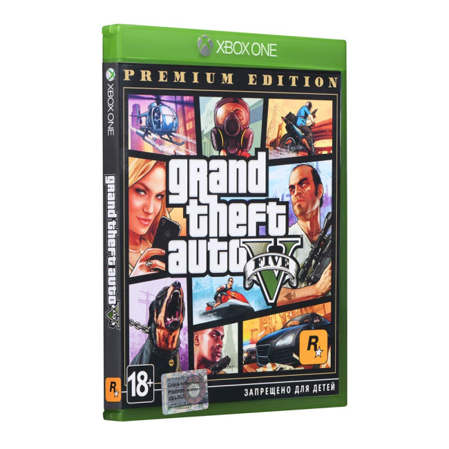Игровые приставки - Игра для консоли Xbox One Grand Theft Auto V Premium Online Edition на BD диске (5026555362504)