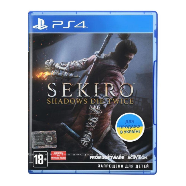 Ігрові приставки - Гра для консолі PlayStation Sekiro: Shadows Die Twice на BD диску з субтитрами російською (88292RU)