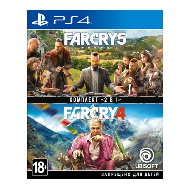 Ігрові приставки - Комплект ігор для консолі PlayStatin Far Cry 4 та Far Cry 5 на BD диску російською (8113476)