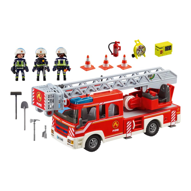 Конструкторы с уникальными деталями - Конструктор Playmobil City Action Пожарная машина с лестницей (9463) (6335879)
