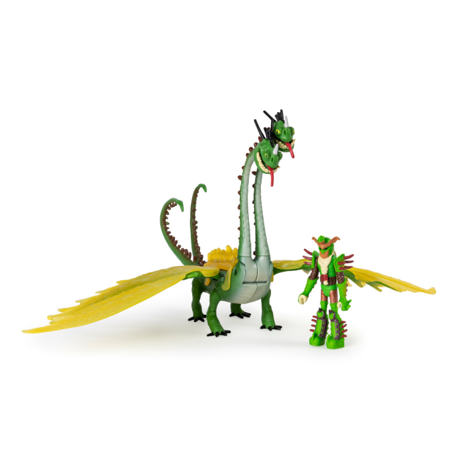 Фігурки персонажів - Набір Dragons Як приборкати дракона 3 Дракон Барс і Вепр із вершником Задиракою (SM66621/1888)