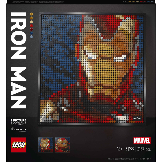 Мозаїка - Конструктор LEGO Art Marvel Studios: Залізна людина (31199)